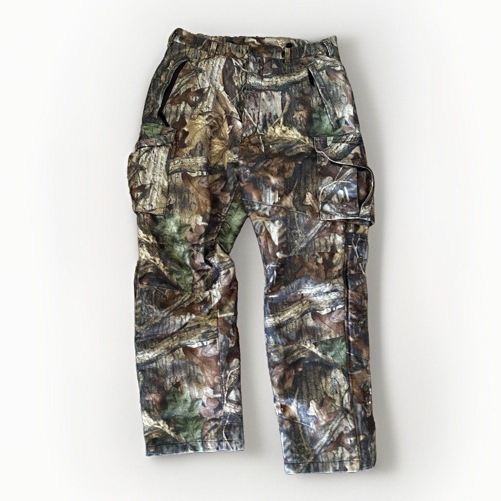 Cabela's Camo Cargo Dry-Plus Advantage Timber Outdoor Hunting Pants Men's 34 R